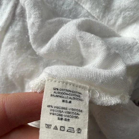 ☮️RARE✌️Embroidered gauze Free People bohemian blouse hippie vintage love chil… - Picture 2 of 7